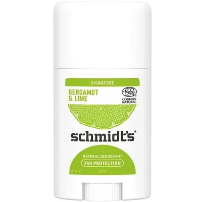 Afbeelding van Schmidt&#039;s Natural Deodorantstick Bergamot + Lime Signature deostick voor langdurige frisheid, 1 x 40 ml