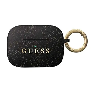 Afbeelding van Guess Siliconen Cover hoesje Airpods Pro 1 (1e generatie) Zwart