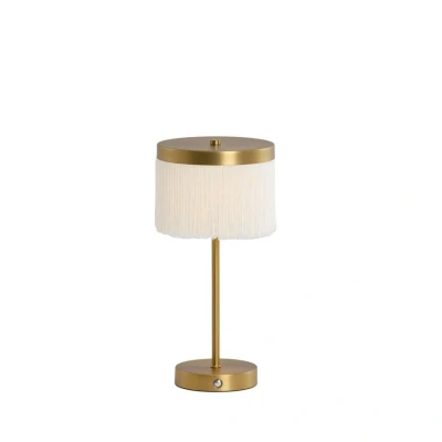 Afbeelding van Light &amp; Living Tafellamp Diny LED Antiek Brons/Crème