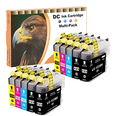Afbeelding van D&amp;C 10x Inktcartridge compatibel met Brother LC 123 LC123 XL voor MFC J6720DW J6920DW J870DW DCP J132W J152W J172W J4110DW J552DW J752DW J245 J4510DW J4610DW