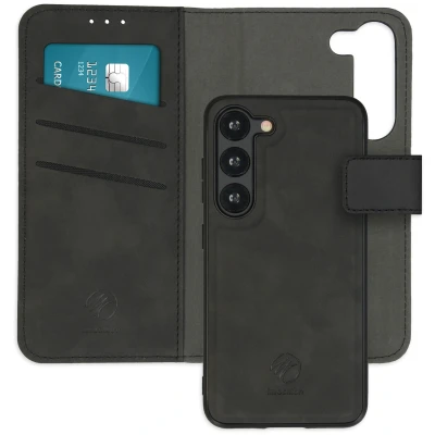Afbeelding van Samsung Galaxy S23 Hoesje Kunstleder iMoshion Bookcase/2 in 1 Case Zwart Telefoonhoesje