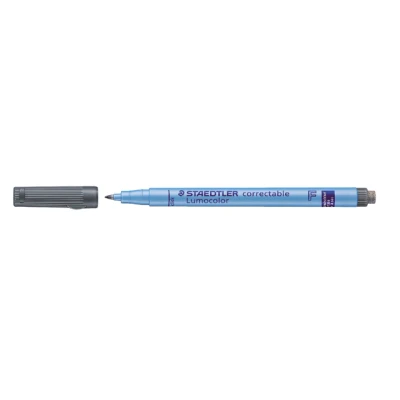 Afbeelding van Viltstift Staedtler Lumocolor 305 non permanent correctable F zwart