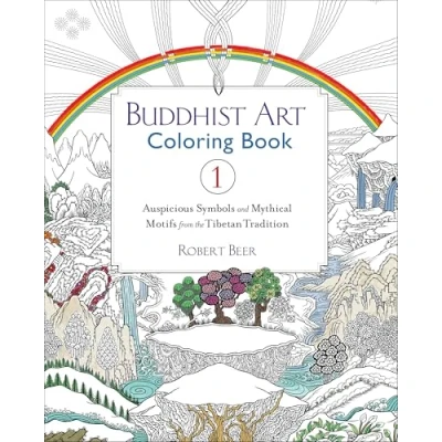 Afbeelding van Buddhist Art Coloring Book 1: Auspicious Symbols and Mythical Motifs from the Tibetan Tradition