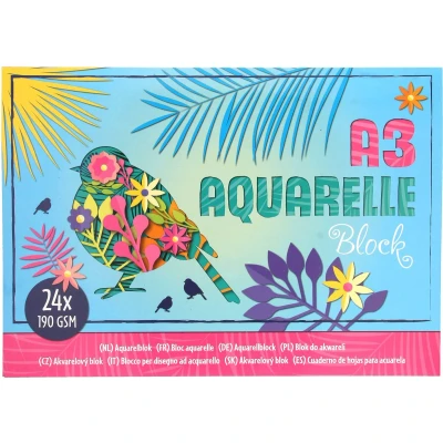 Afbeelding van Aquarelblok A3 (24 vellen)