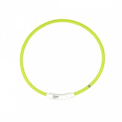 Afbeelding van Licht ring halsband groen met USB lader 45 cm