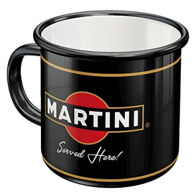Afbeelding van Emaille Beker Martini Served Here