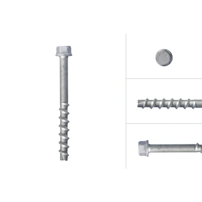 Afbeelding van Betonschroeven Verzinkt M10 x 60 mm Zeskantkop SW15 Per stuk