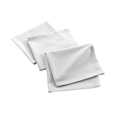 Afbeelding van Douceur d&#039;Intérieur Mistral servetten, wit, 3 stuks