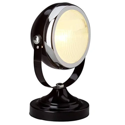 Afbeelding van BRILLIANT lamp Rider tafellamp zwart 1x D45, E14, 28W, geschikt voor vallampen (niet inbegrepen) Schaal A ++ tot E Met snoerschakelaar