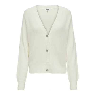 Afbeelding van ONLY Onlella Piumo LS CC Vest, Dames, Maat: Medium, Bianco