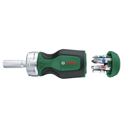 Afbeelding van Bosch Compacte ratel schroevendraaier met 6 bits