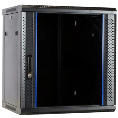 Afbeelding van DSIT 12U wandkast / serverbehuizing met glazen deur 600x450x635mm (BxDxH) 19 inch
