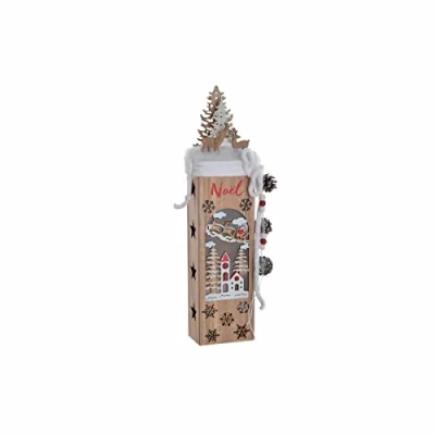 Afbeelding van Kerstversiering DKD Home Decor Kerstman LED Natuurlijk