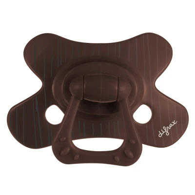 Afbeelding van Difrax Fopspeen Natural 20+ Maanden Chocolate Lines