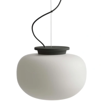 Afbeelding van Frandsen Supernate hanglamp Ø28 opal whiteblack