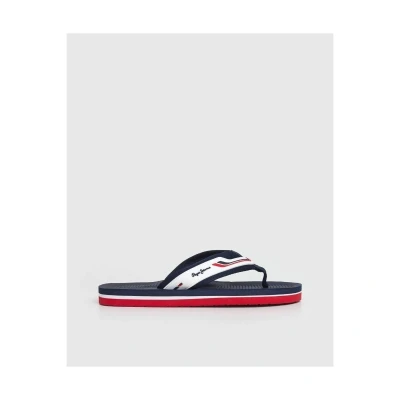 Afbeelding van Pepe Jeans WEST CLUB Teensandalen, Heren, Maat: 45, White Polyester