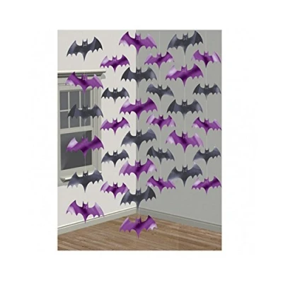 Afbeelding van AMSCAN Halloween hang versiering vleermuis Decoratie &gt; Slingers en hangdecoraties