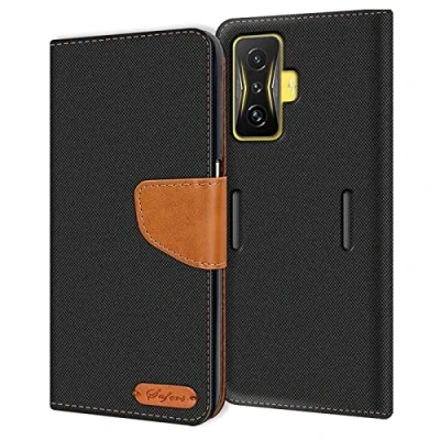 Afbeelding van Verco Hoesje voor Xiaomi Poco F4 GT Book Case, Wallet Flip Case compatibel met Telefoonhoes Kaarthouders slots, Zwart
