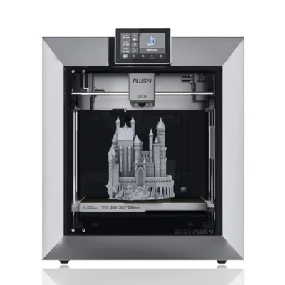 Afbeelding van QIDI PLUS4 3D Printer, Max 600mm/s High Speed Printing, 65℃ Kamerwarmte, Volledig automatisch nivelleren,370C Directe Extruder met geïntegreerd mondstuk, Ondersteuning PPS CF Filamenten,305*305*280mm