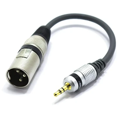 Afbeelding van VITALCO XLR Mannelijk naar 3.5 Mini Jack TRS Mannelijke Adapter 1/8 3.5mm AUX 3 Pin Microfoon Audio Kabel Converter