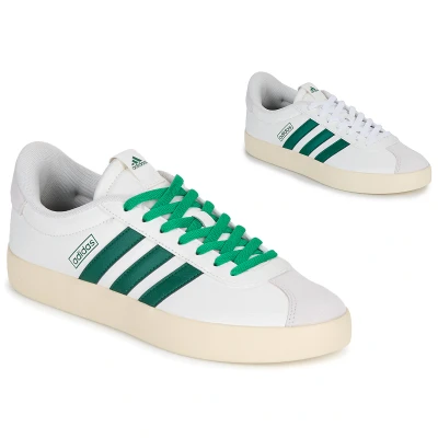 Afbeelding van adidas Heren VL COURT 3.0 SHOES, core white/collegiate green/court green, 45 1/3 EU