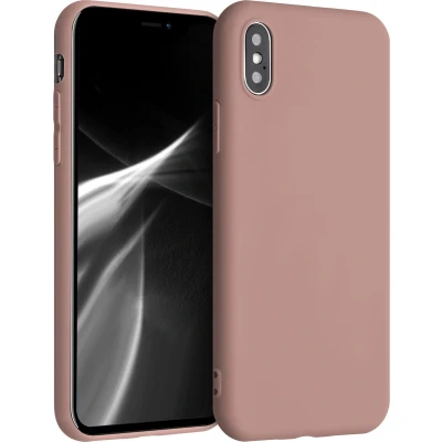 Afbeelding van kwmobile telefoonhoesje geschikt voor Apple iPhone X Hoesje smartphone Back cover in winter roze