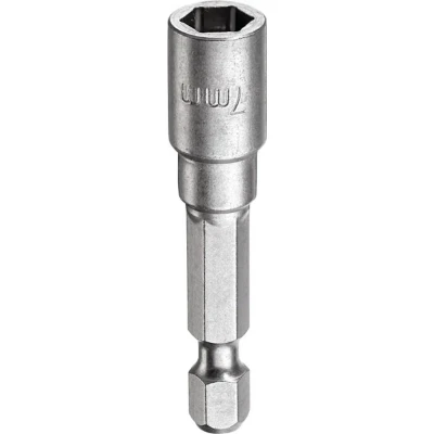 Afbeelding van kwb Magnetische 7 mm bitdopsleutel Professional van TQ 60 staal (aandrijving: 1/4 inch EQ 6.3 zeskantschacht, ISO 1173, voor buitenzeskantschroeven