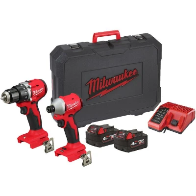 Afbeelding van Milwaukee M18 BLCPP2B 402C powerpack 2 kit compact Brushless (M18BLDDRC, BLIDRC, x 4,0 Ah) 4933492836