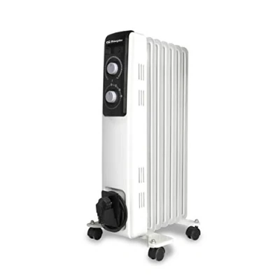 Afbeelding van Orbegozo RF 1500 olieradiator, W vermogen, modulaire constructie met 7 elementen en design in wit, zwart