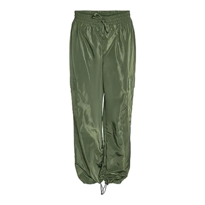 Afbeelding van Noisy may Nmsky Hw Cargo Rainpants FWD Noos Cargobroek voor dames, Combu Green/Detail: zwarte trim, XS