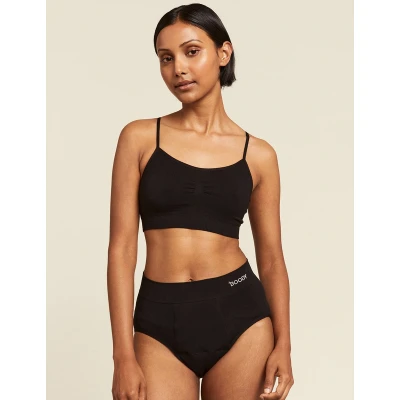 Afbeelding van Boody Menstruatieondergoed Tailleslip Zwart Licht Xl, 1 stuks