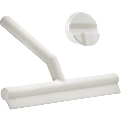Afbeelding van Zone Denmark Ramenwisser Wiper Met Houder Siliconen Wit 21x17x3,5cm
