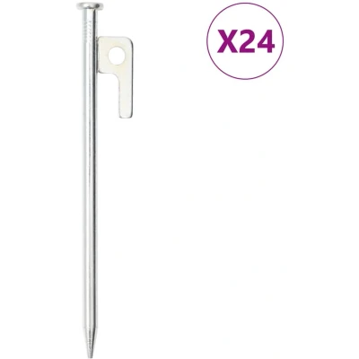 Afbeelding van Tentharingen 24 st 9 mm 20 cm gegalvaniseerd staal