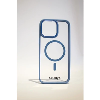 Afbeelding van SafeByB iPhone 15 Pro MagSafe Hoes Lichtblauw
