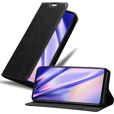 Afbeelding van Cadorabo Hoesje geschikt voor Huawei P30 PRO in ZWARTE NACHT Beschermhoes Case magnetische sluiting Cover