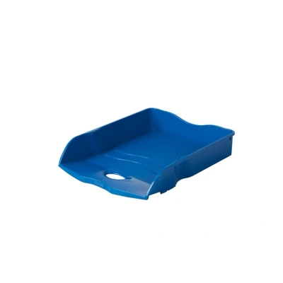 Afbeelding van Brievenbak Han Re LOOP A4 stapel &amp; nestbaar blauw