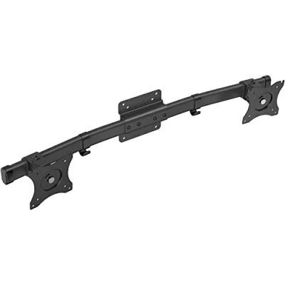 Afbeelding van WALI dubbele monitorwandsteun, enkele tot VESA beugeladapter, horizontale montagearm voor 2 schermen 27 inch (012ARM), zwart