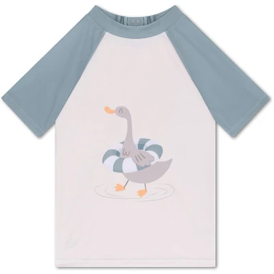 Afbeelding van Swim Essentials Groen Gestreept UV Zwemshirt met korte mouwen Maat 134/140