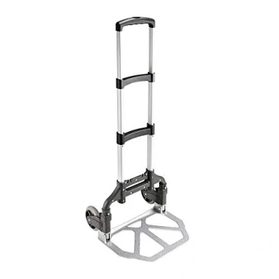 Afbeelding van Adam Hall Accessories Porter Inklapbare steekwagen met vergrendelbare uittrekbare handgreep, AHPORTER, zilverzwart, 1000 mm