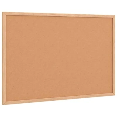Afbeelding van vidaXL Kurkbord met massief grenenhouten frame 60x40 cm