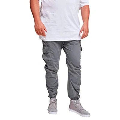 Afbeelding van Urban Classics Jogging Cargobroek, Heren, Maat: 4XL, Darkgrey