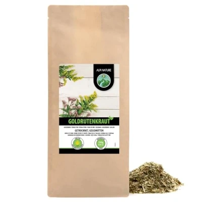 Afbeelding van guldenroede kruid (250g), thee gesneden, voorzichtig gedroogd, 100% puur en natuurlijk, kruidenthee