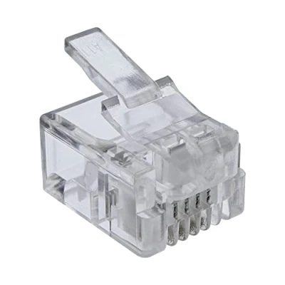 Afbeelding van RJ11 Modulaire stekker 6P4C Zak 100 stuks