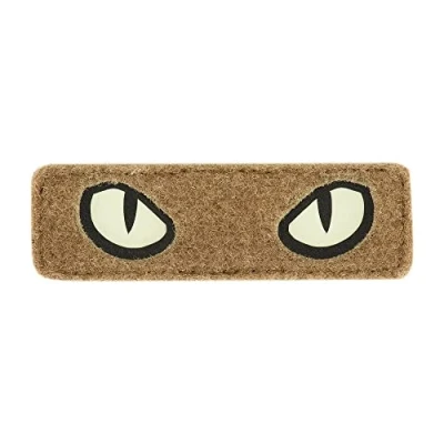 Afbeelding van M Tac Cat Eyes Soft patch Tactische morele voor militaire uitrusting Army Combat Hook and Loop Patches (Coyote/GID)
