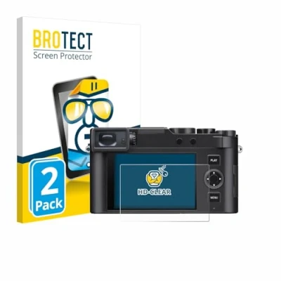 Afbeelding van BROTECT (2 Stuks) Schermbeschermer voor Leica D Lux 8 Screen Protector Transparant