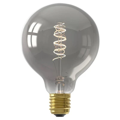 Afbeelding van LED lamp E27 Globe Calex (4W, 136lm, 1800K, Dimbaar, Titanium)