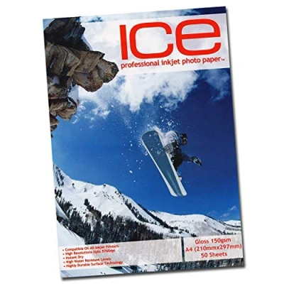 Afbeelding van 50 vel ICE A4 150gsm Glans fotopapier