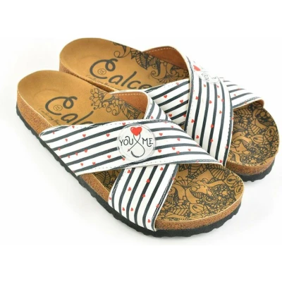 Afbeelding van GOBY You &amp; Me Slippers Sandalen Hoge kwaliteit Handmade Maat 39