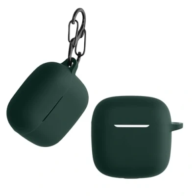 Afbeelding van kwmobile case compatibel met Huawei FreeBuds SE2 Cover voor oordopjes Zacht silicone In donkergroen