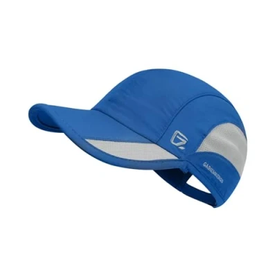 Afbeelding van GADIEMKENSD Ongestructureerde sneldrogende sportpet, buiten, zonbescherming, unisex, Blauw, 6 7/8/7 3/8